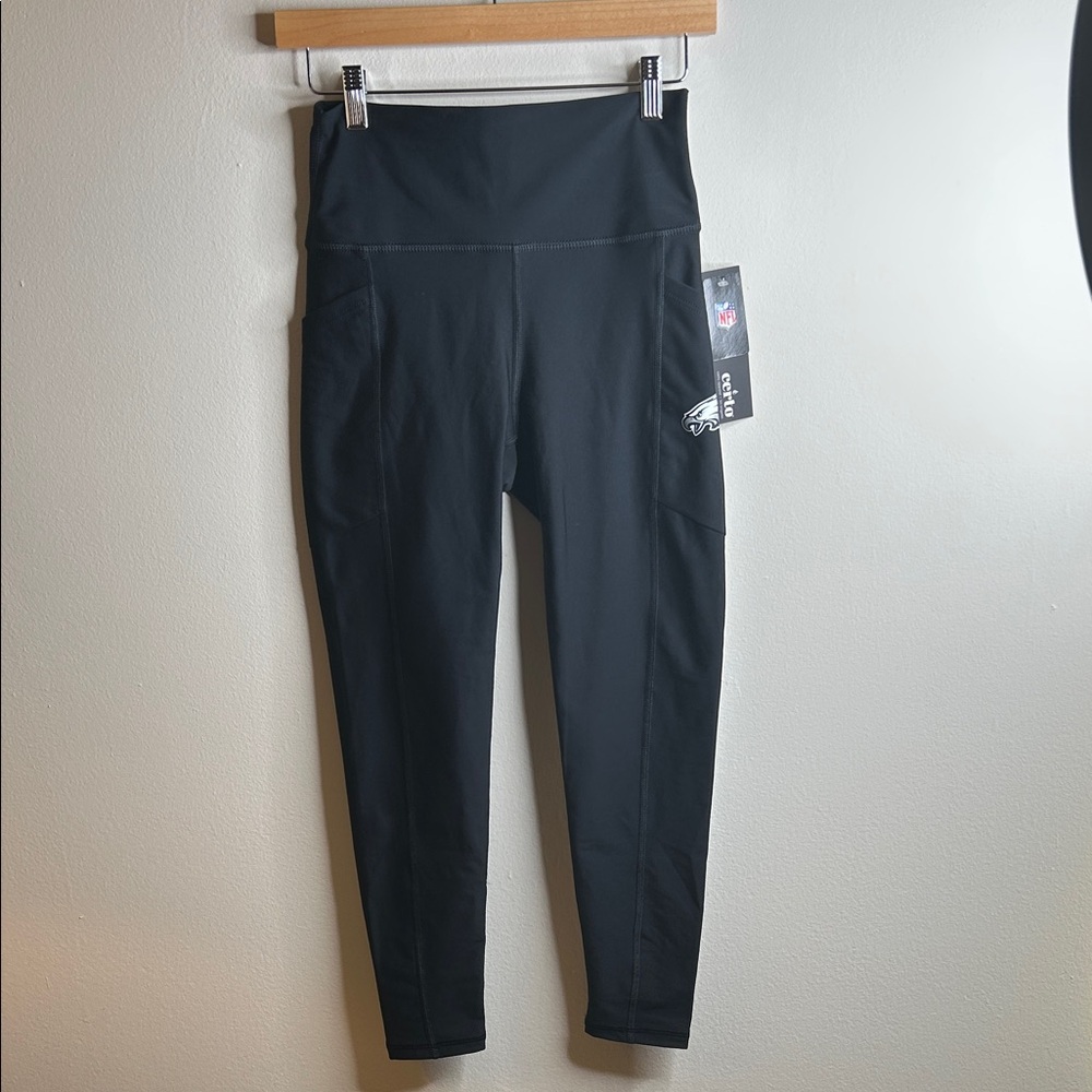 Certo NFL Philadelphia Eagles Black High-Waisted Leggings